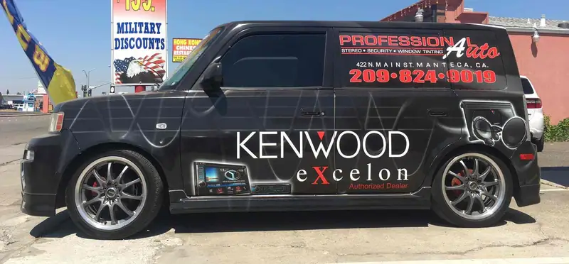 Professional Auto Stereo company van