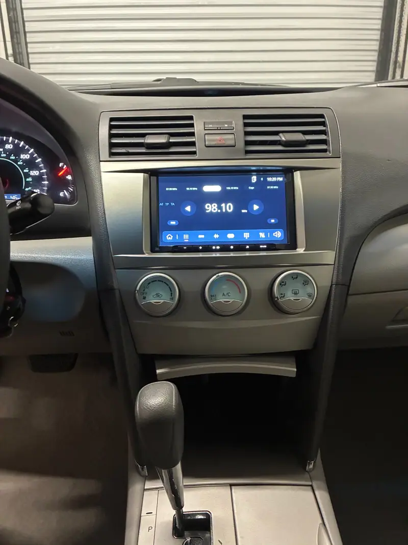 JBL touchscreen car stereo installed in a dashboard